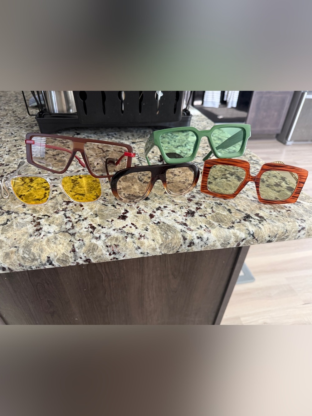 Assorted Colored Fashion Sunglasses - (9 total)